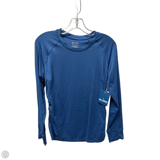 Athletic Top Long Sleeve Crewneck By Reel Legends In Blue, Size: M