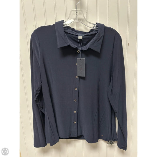 Top Long Sleeve Basic By Tommy Hilfiger In Navy, Size: Xl