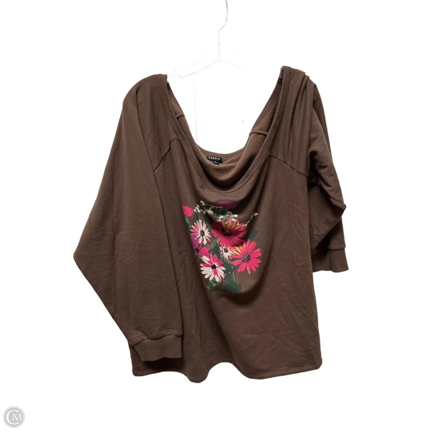 Sweatshirt Crewneck By Torrid In Brown, Size: 3x