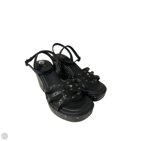Sandals Heels Block By Clarks In Black, Size: 8.5