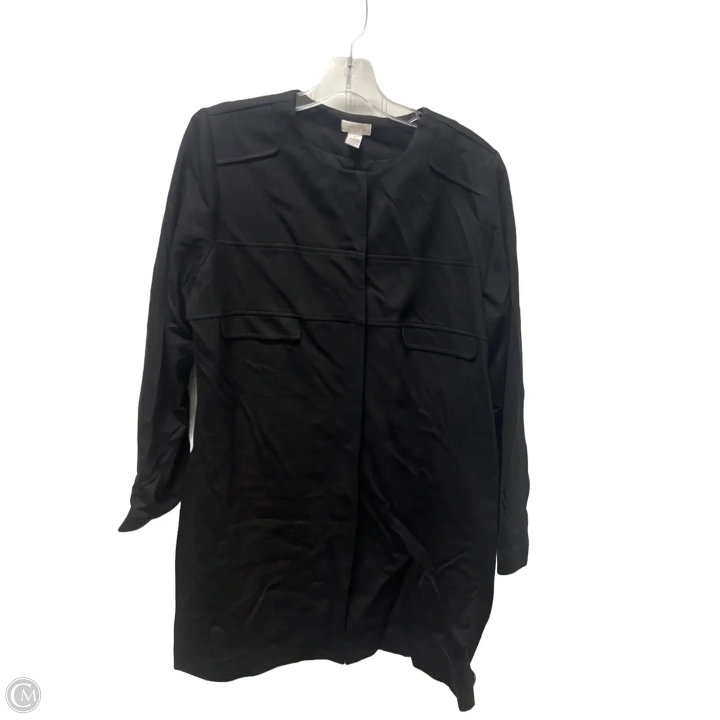Coat Peacoat By Chicos In Black, Size: L