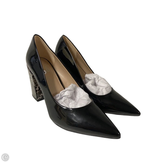 Sandals Heels Block By Clothes Mentor In Black, Size: 8