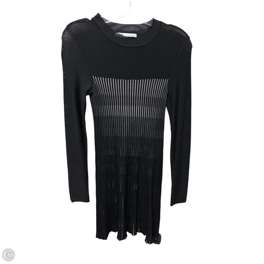 Dress Sweater By Zara In Black & White, Size: S