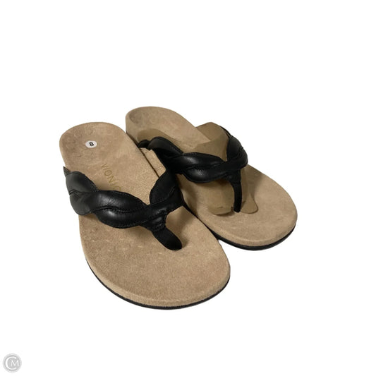 Sandals Flip Flops By Vionic In Black, Size: 8
