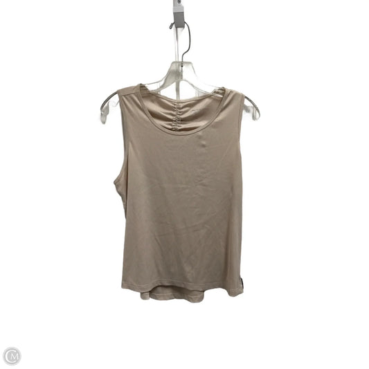 Athletic Tank Top By Layer 8 In Beige, Size: M