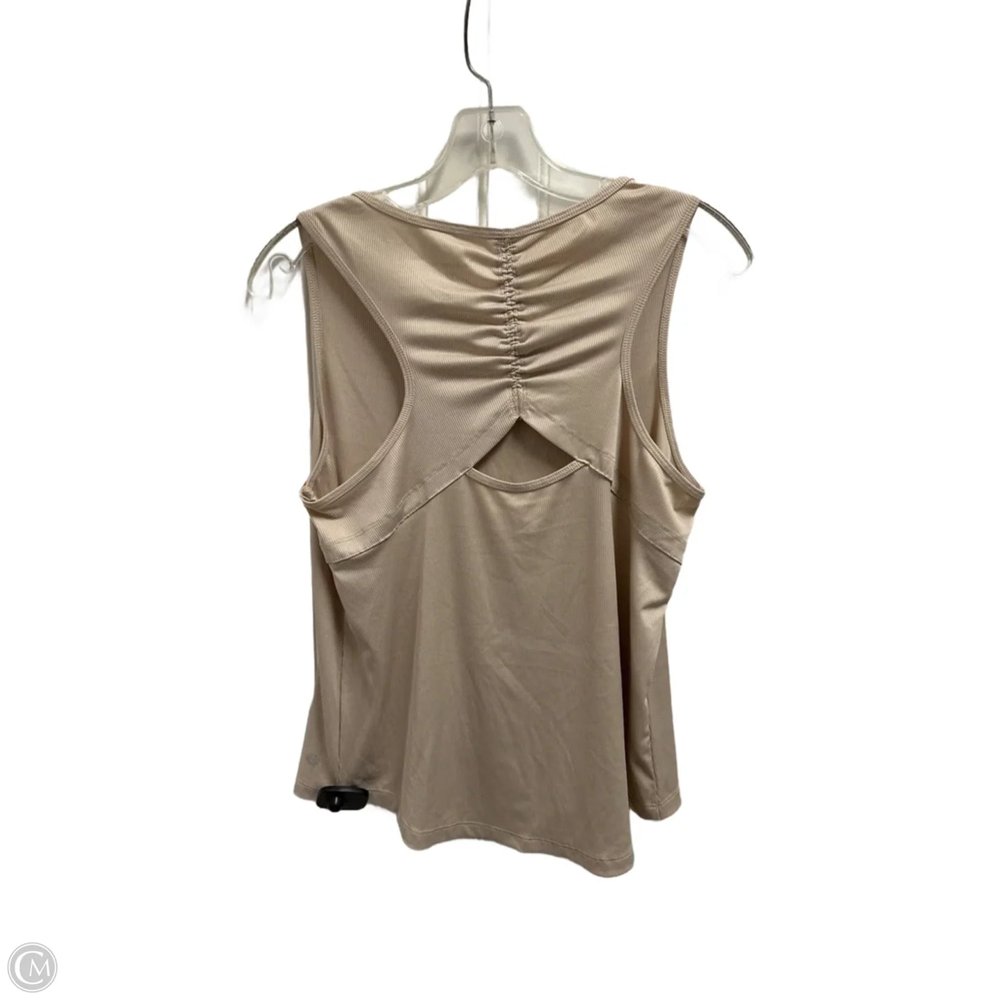 Athletic Tank Top By Layer 8 In Beige, Size: M