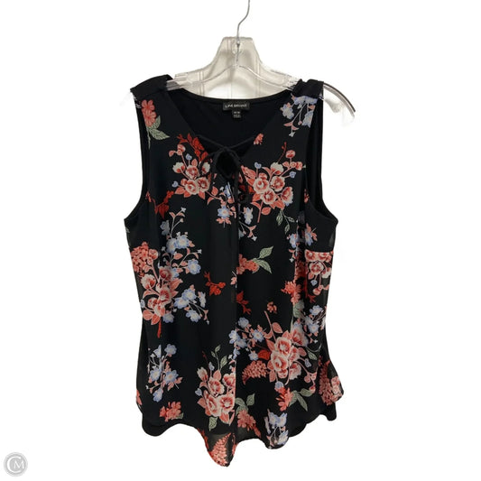 Top Sleeveless By Lane Bryant In Floral Print, Size: Xl