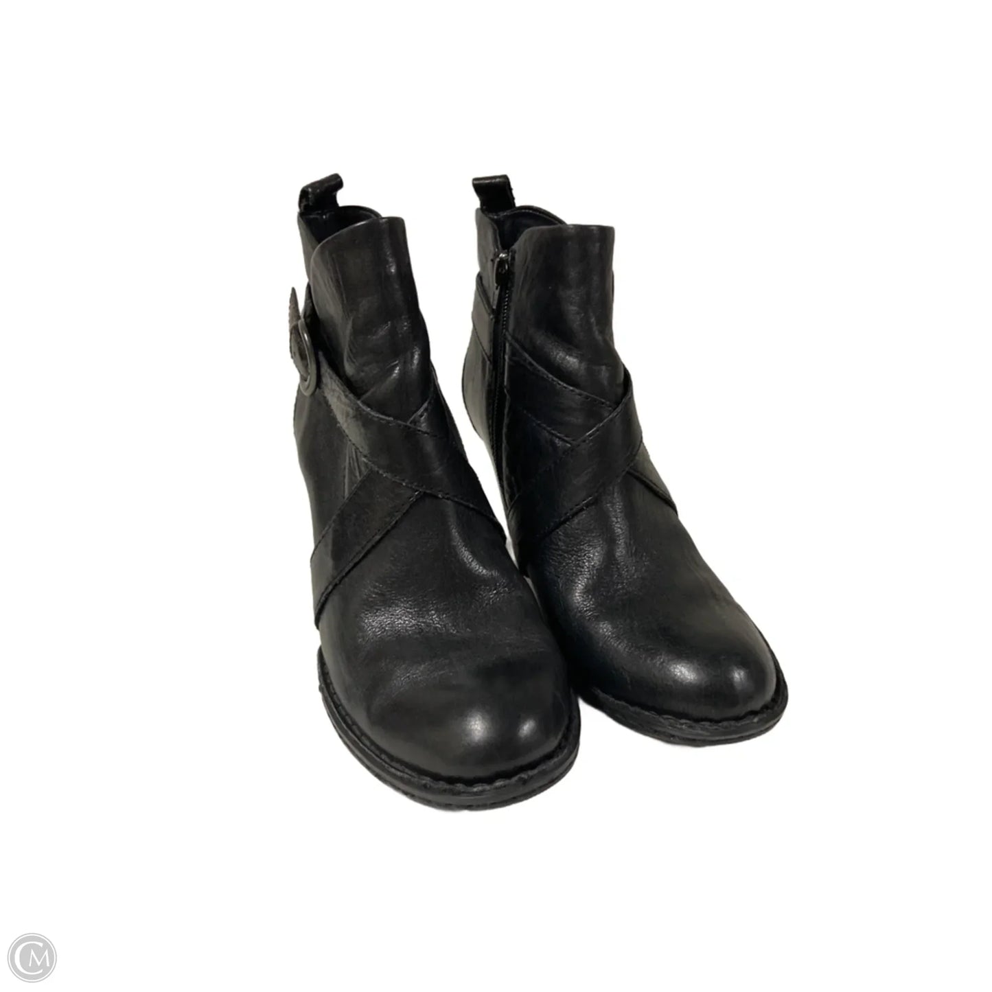 Boots Ankle Heels By Born In Black, Size: 8