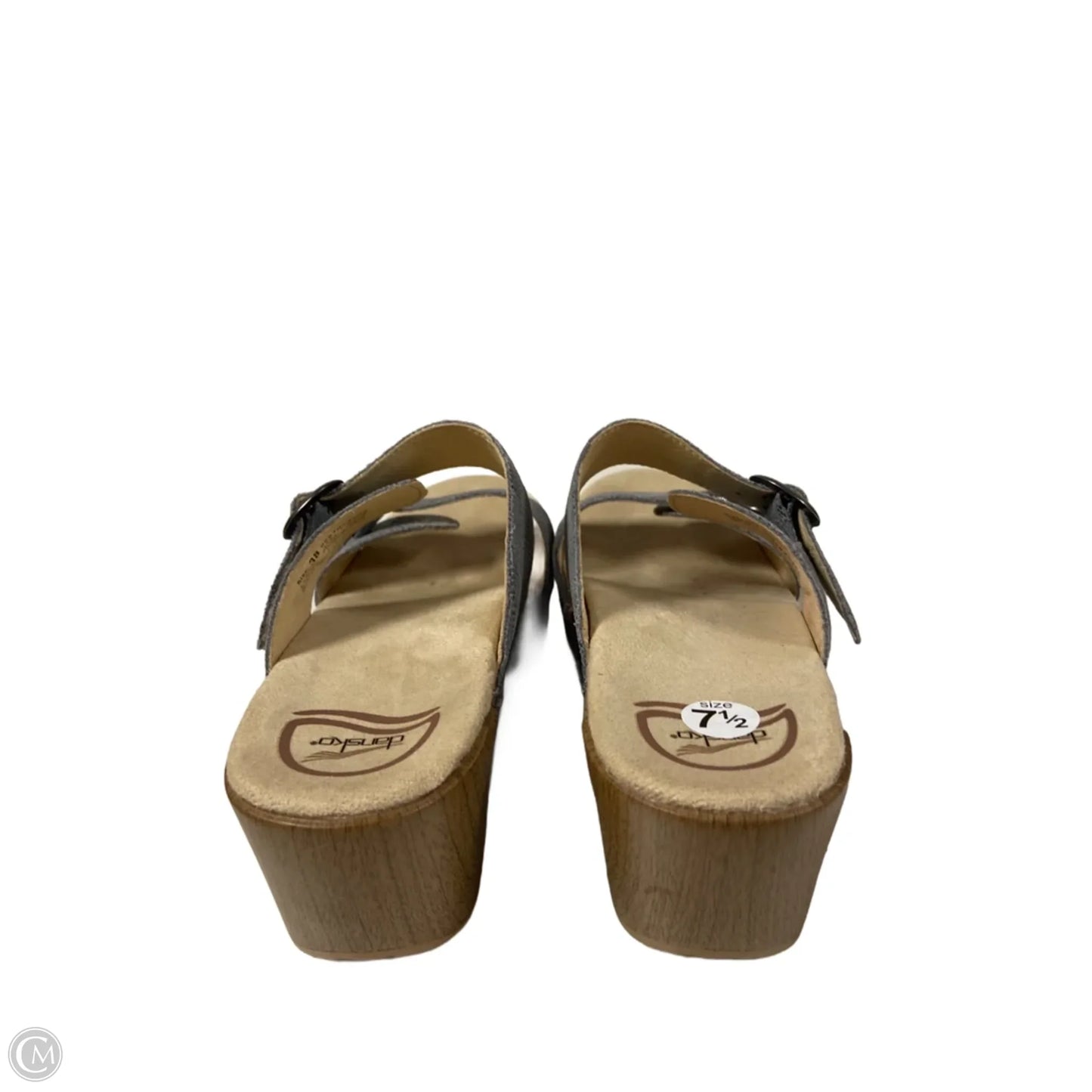 Sandals Heels Wedge By Dansko In Grey, Size: 7.5