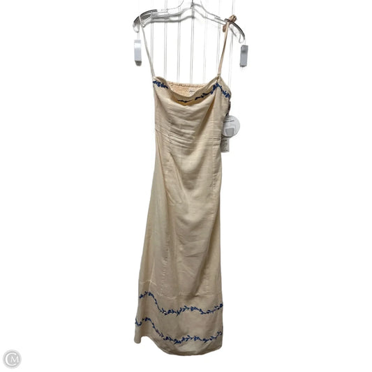 Dress Casual Midi By Japna In Cream, Size: S