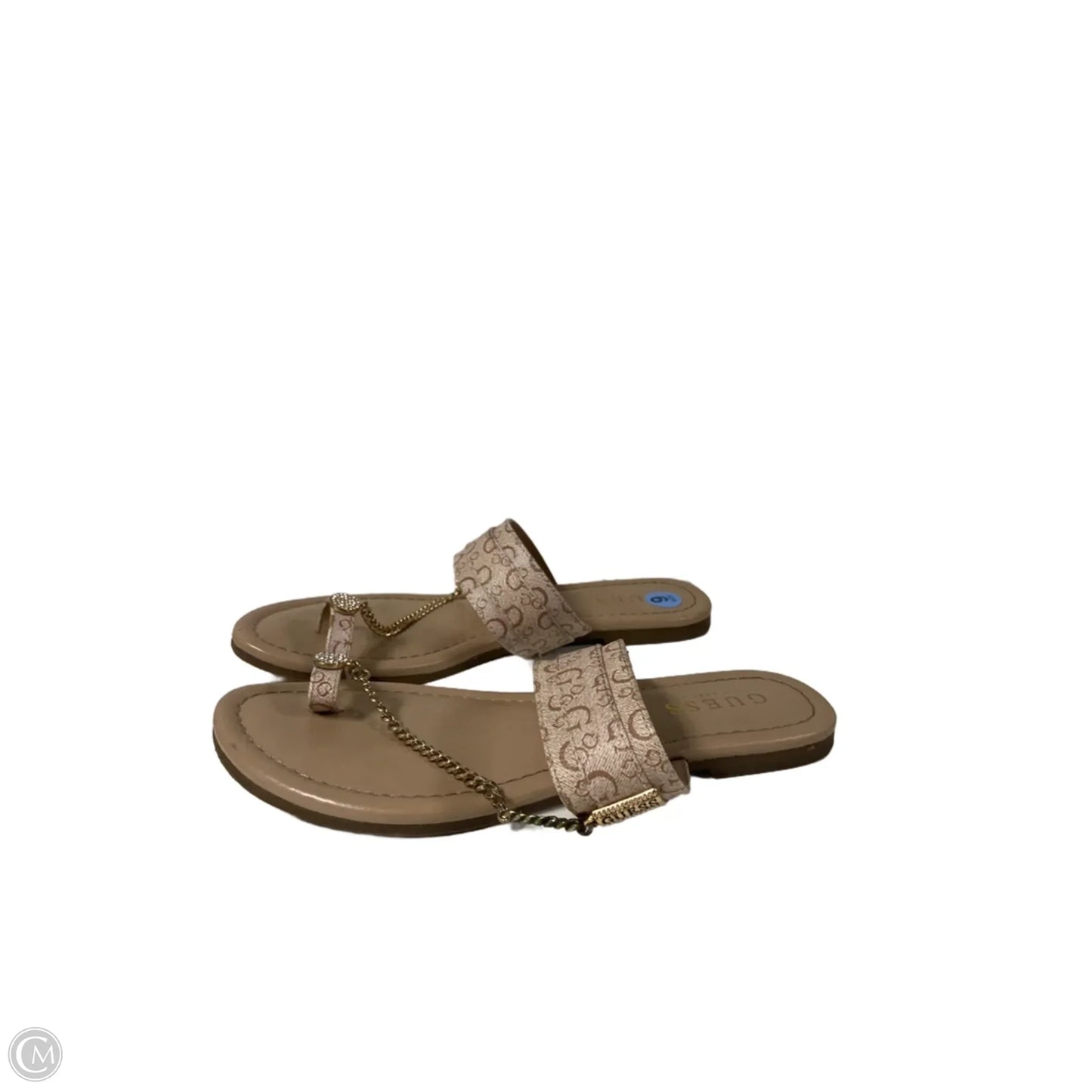 Sandals Flats By Guess In Beige, Size: 6