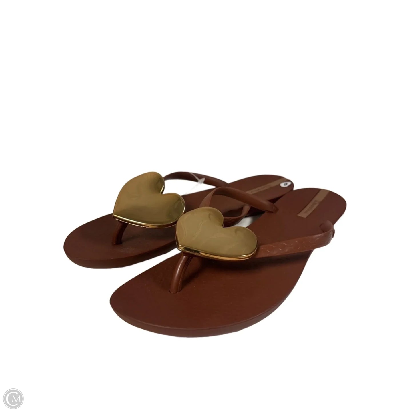 Sandals Flip Flops By Clothes Mentor In Brown, Size: 9