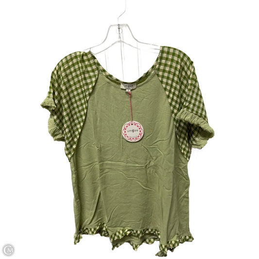 Top Short Sleeve By Umgee In Green, Size: M