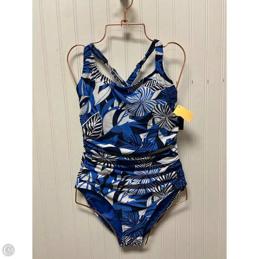 Swimsuit By Nautica In Blue & White, Size: M