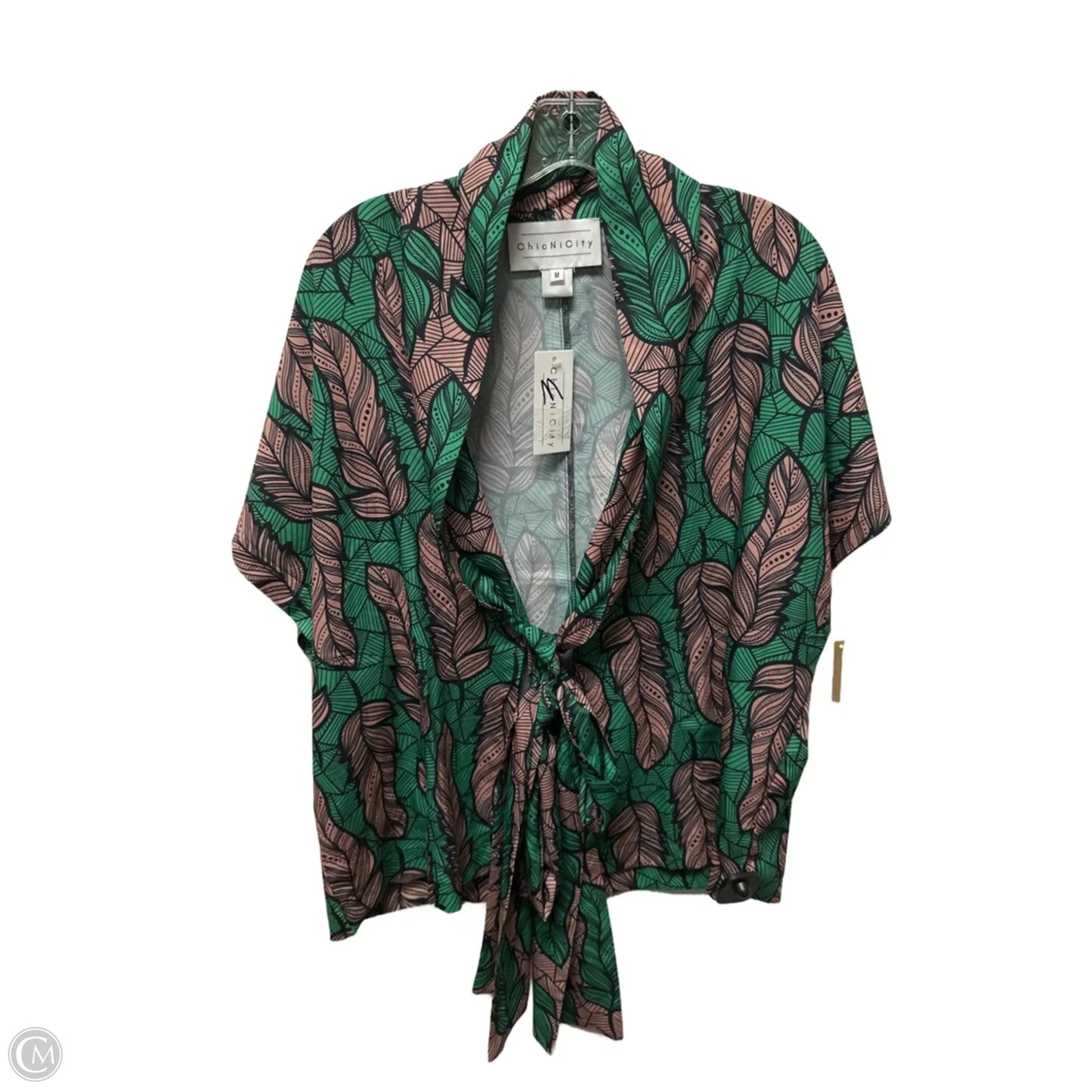 Shawl By Clothes Mentor In Brown & Green, Size: M