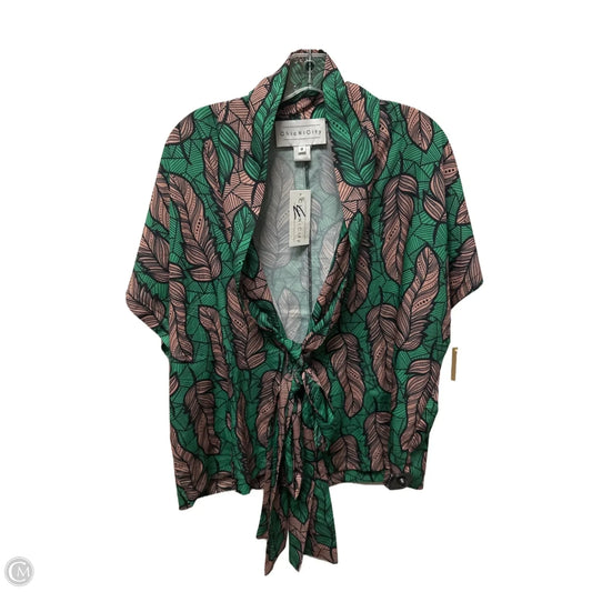 Shawl By Clothes Mentor In Brown & Green, Size: M