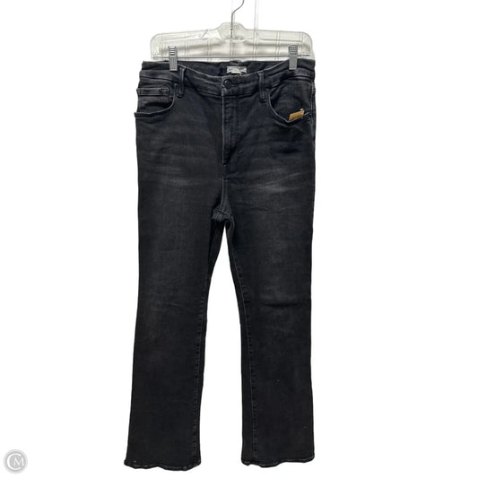 Jeans Boot Cut By Good American In Black Denim, Size: 10