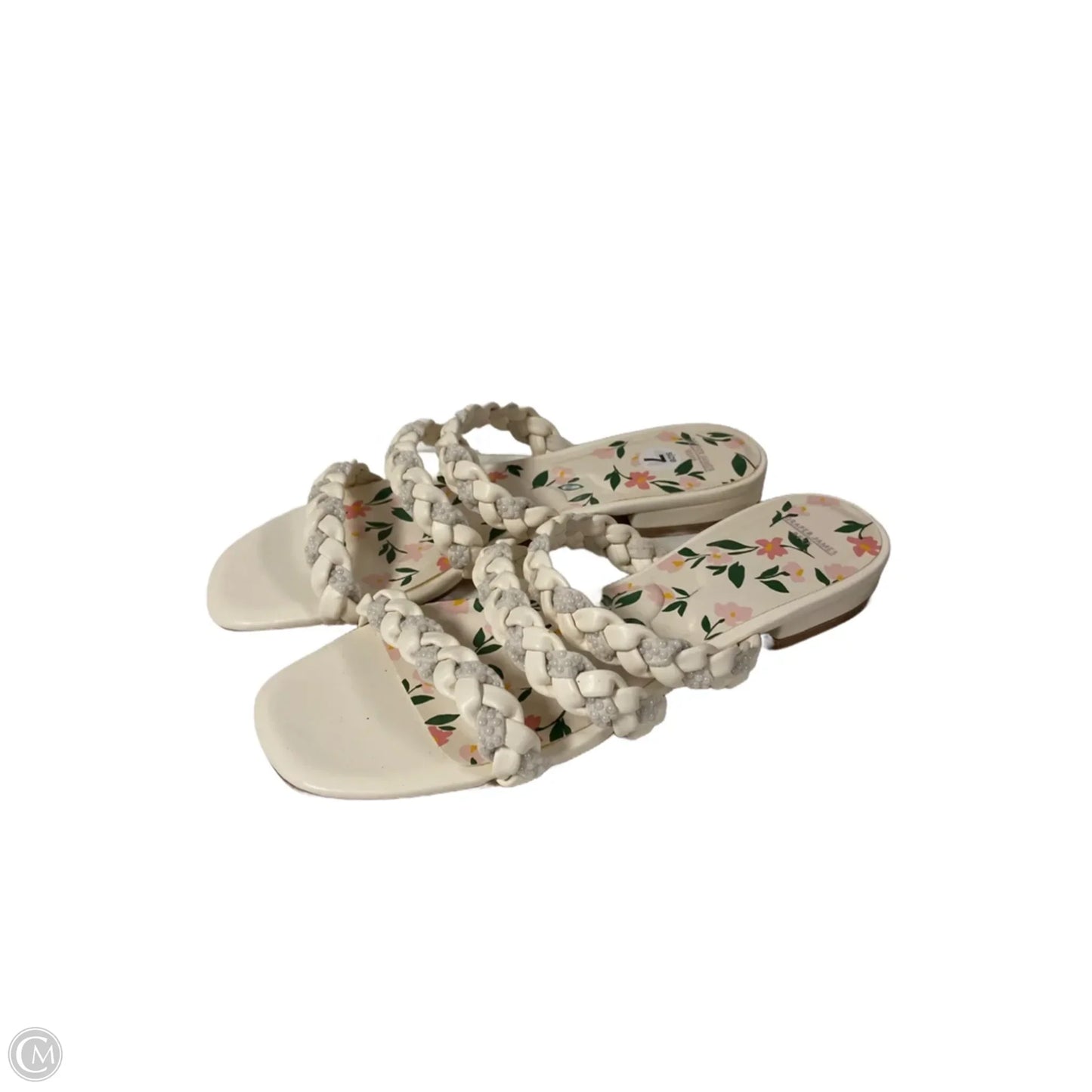 Sandals Flats By Draper James In Cream, Size: 7