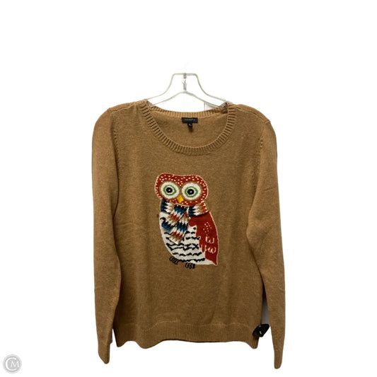 Sweater By Talbots In Tan, Size: M