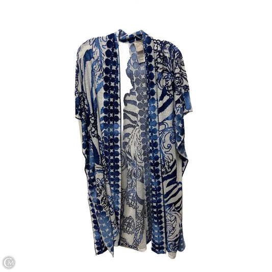 Shawl By Chicos In Blue & White, Size: M