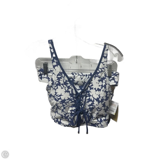 Swimsuit 2pc By Michael By Michael Kors In Blue & White, Size: M