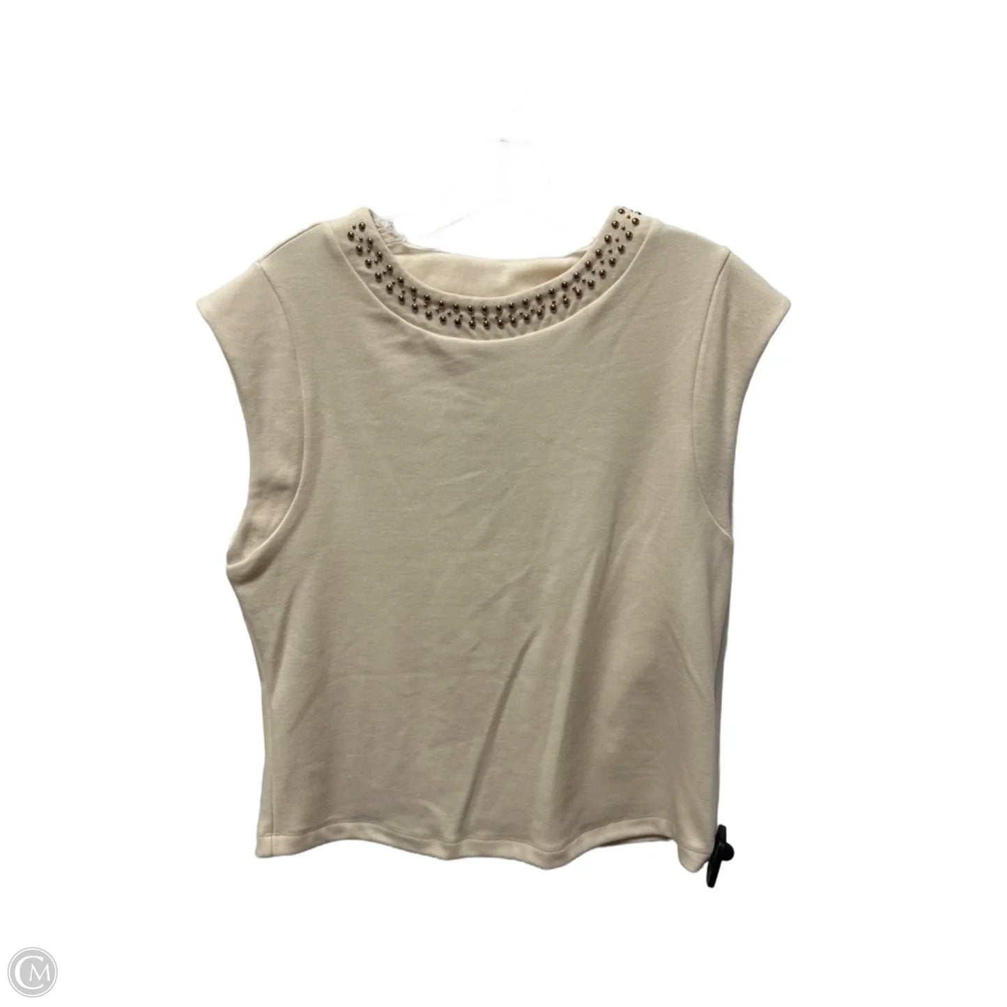 Top Sleeveless By Democracy In Beige, Size: S