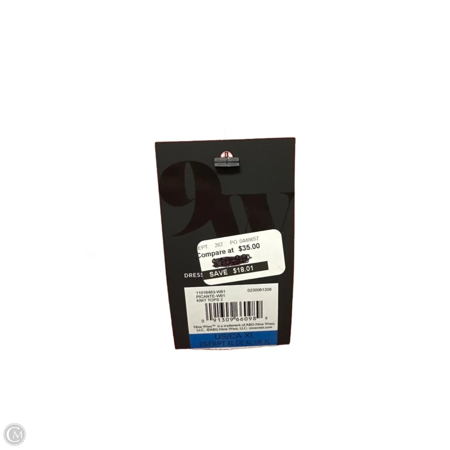 Top Sleeveless Basic By Nine West In Orange, Size: Xl