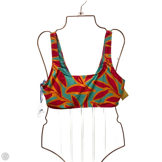 Swimsuit Top By Southern Tide In Blue & Pink, Size: M