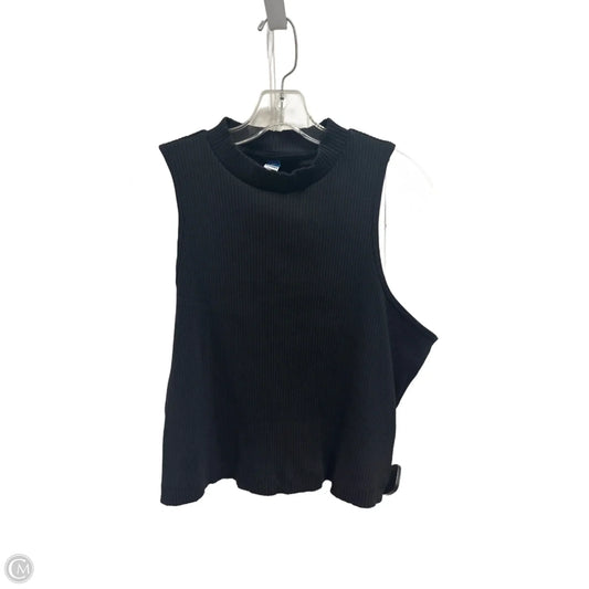 Top Sleeveless Basic By Old Navy In Black, Size: 1x