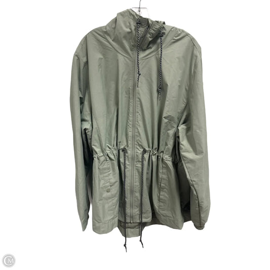 Jacket Windbreaker By Columbia In Green, Size: 3x
