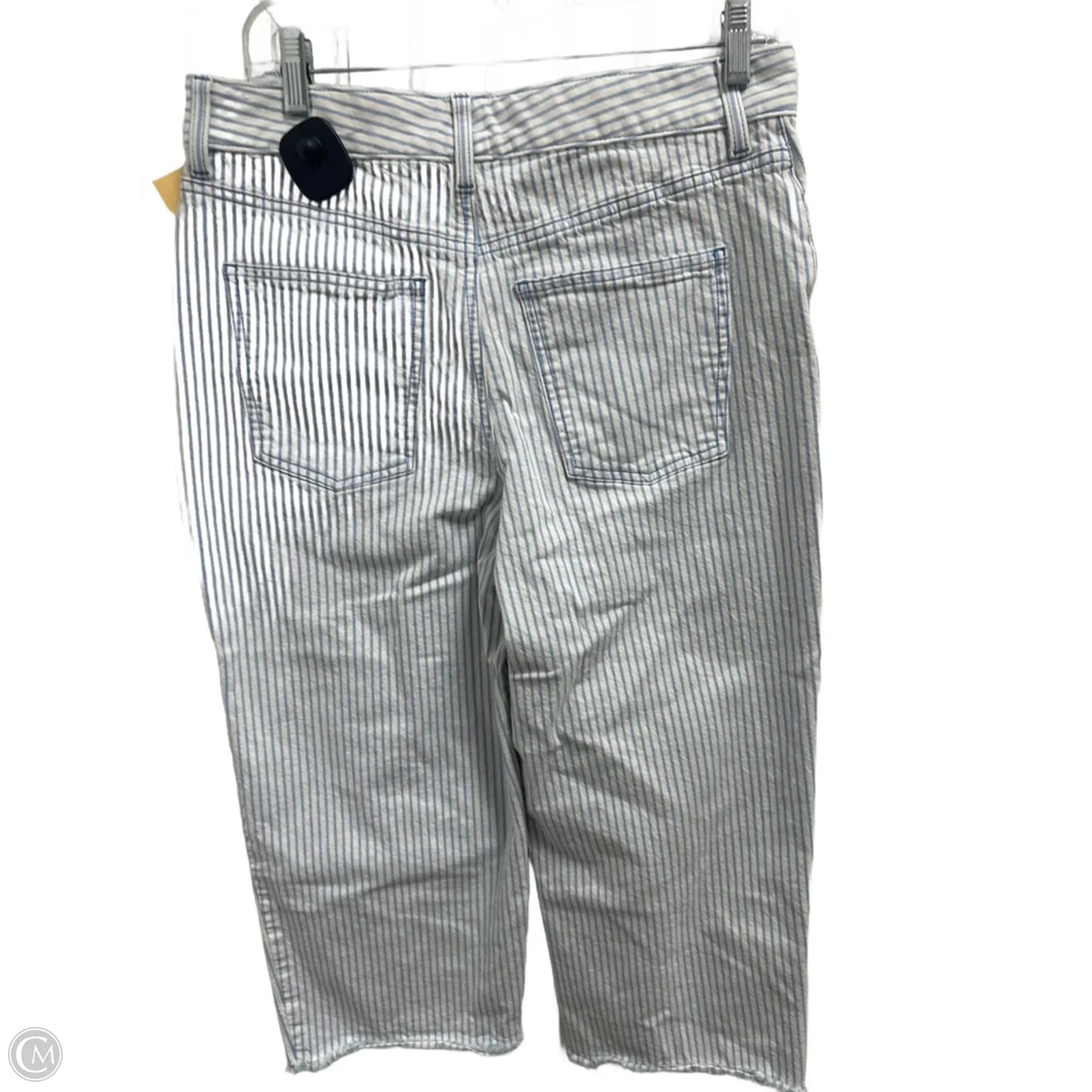 Jeans Wide Leg By Talbots In Striped Pattern, Size: 10