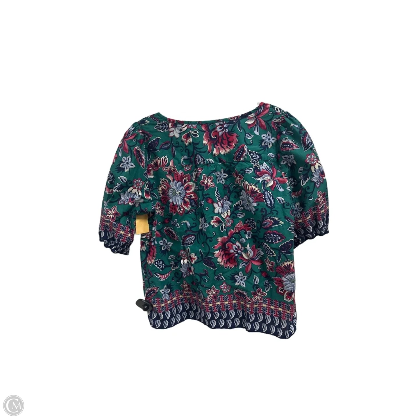 Top Short Sleeve By Talbots In Green, Size: Mp