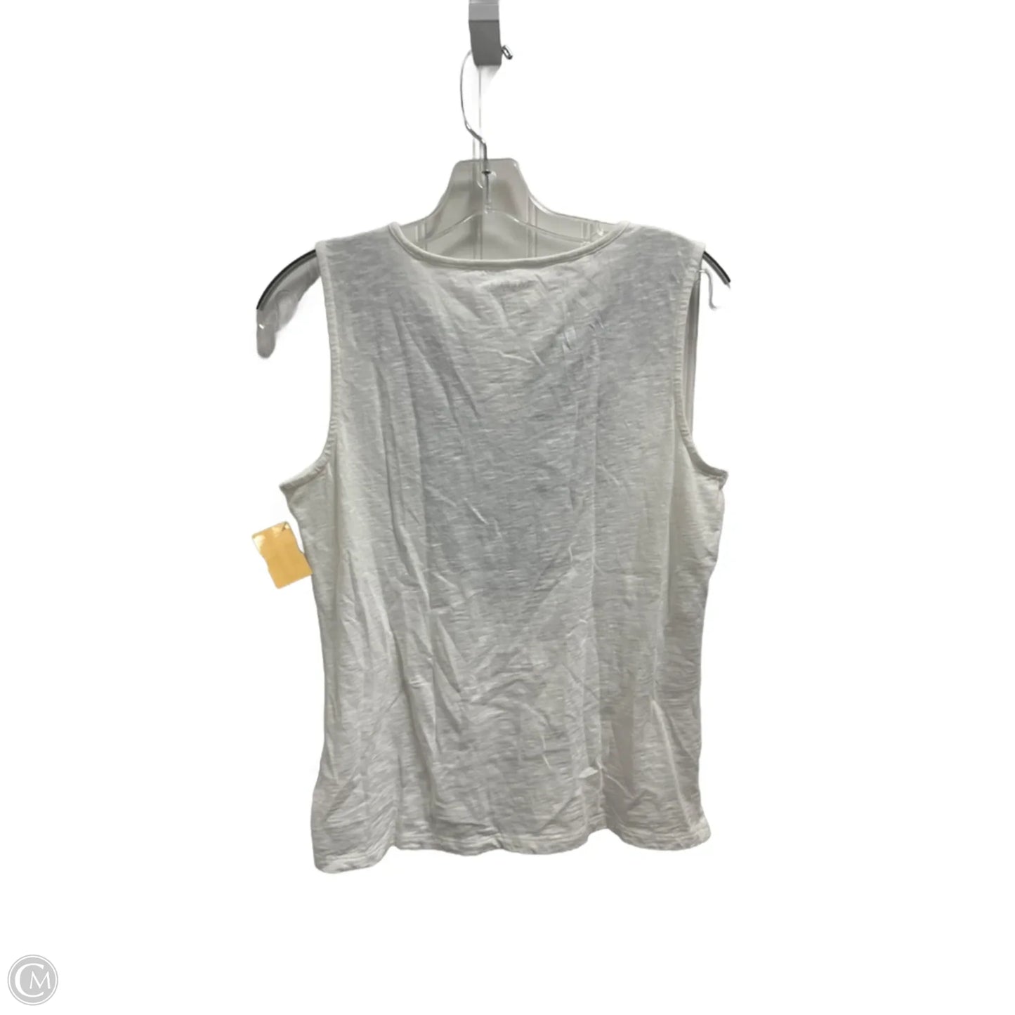 Top Sleeveless By Talbots In Blue & White, Size: Mp