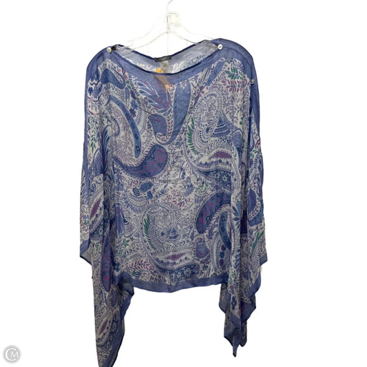 Poncho By J. Jill In Blue & White, Size: Osfm