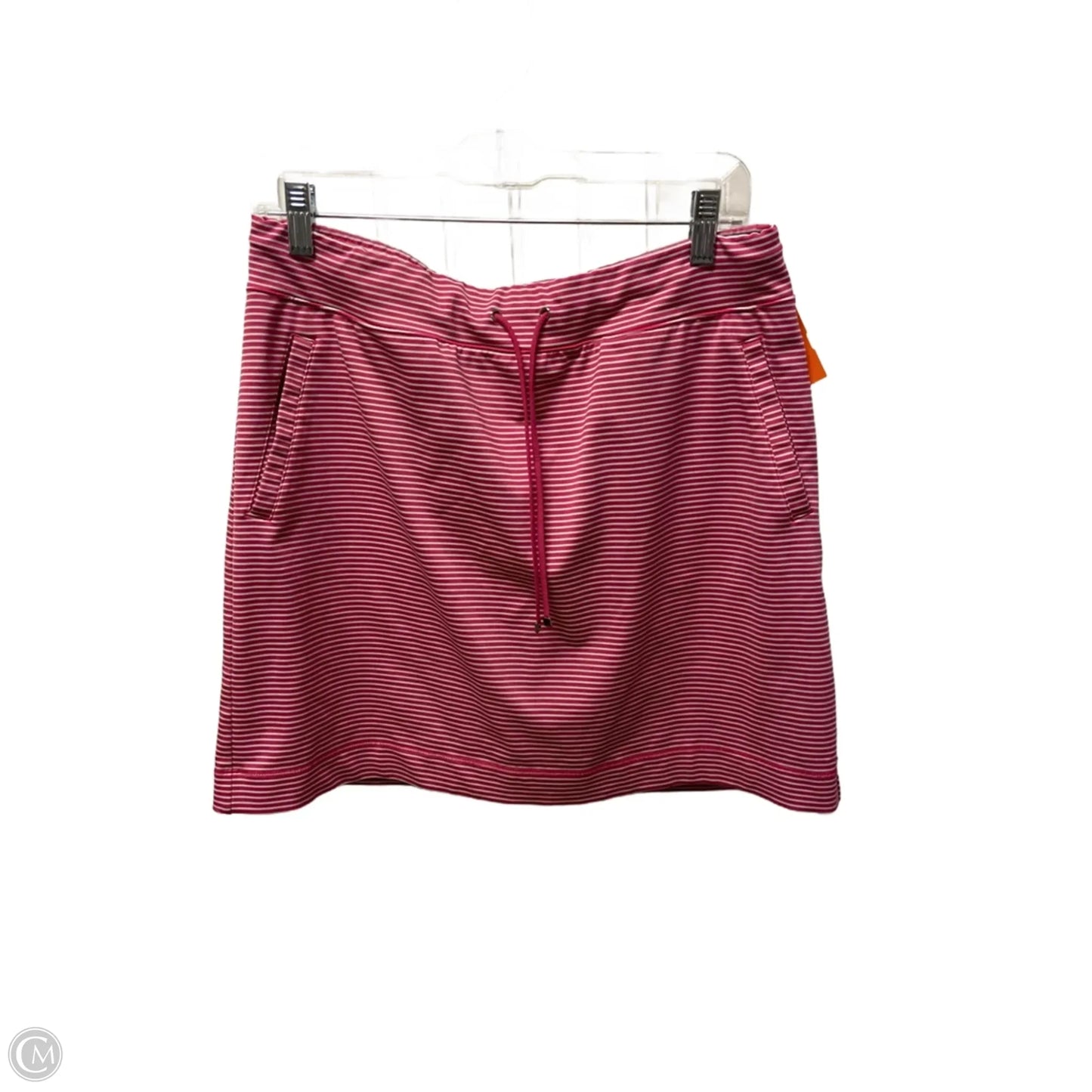 Skort By Chicos In Striped Pattern, Size: 8