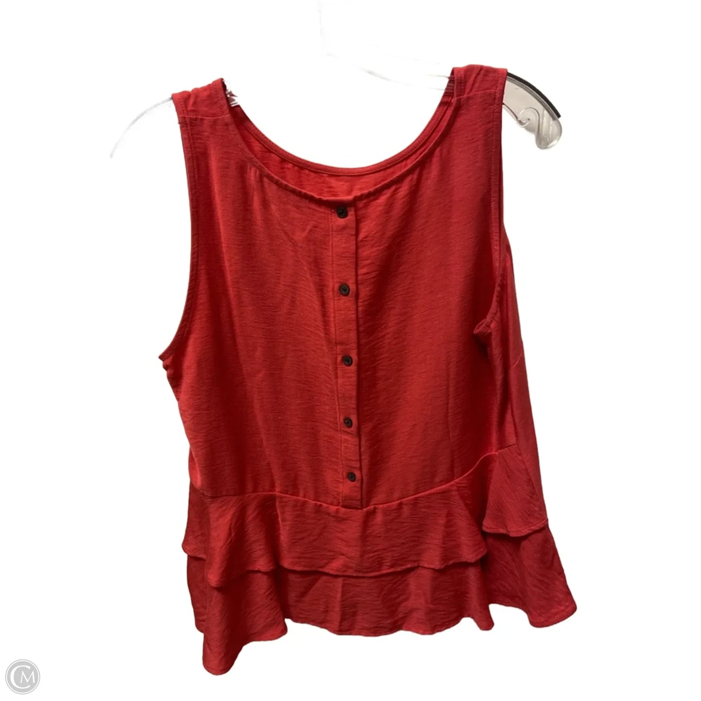 Top Sleeveless Basic By Loft In Red, Size: M