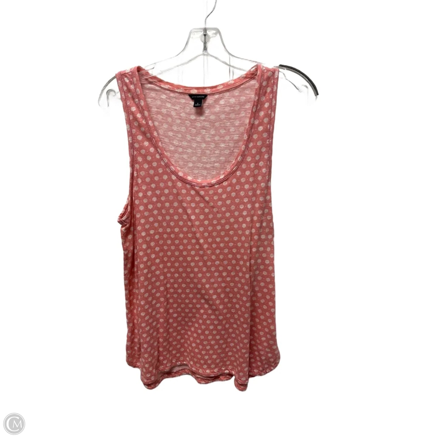 Top Sleeveless Basic By Ann Taylor In Pink, Size: L