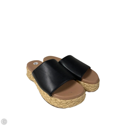 Sandals Heels Platform By Sam And Libby In Black, Size: 8.5