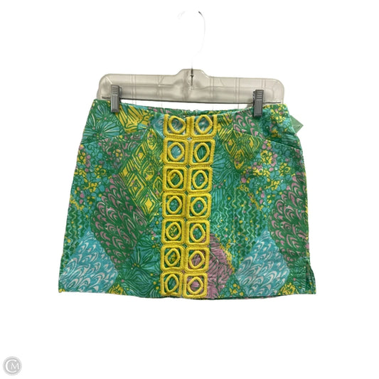 Skort Designer By Lilly Pulitzer In Blue & Green, Size: 4