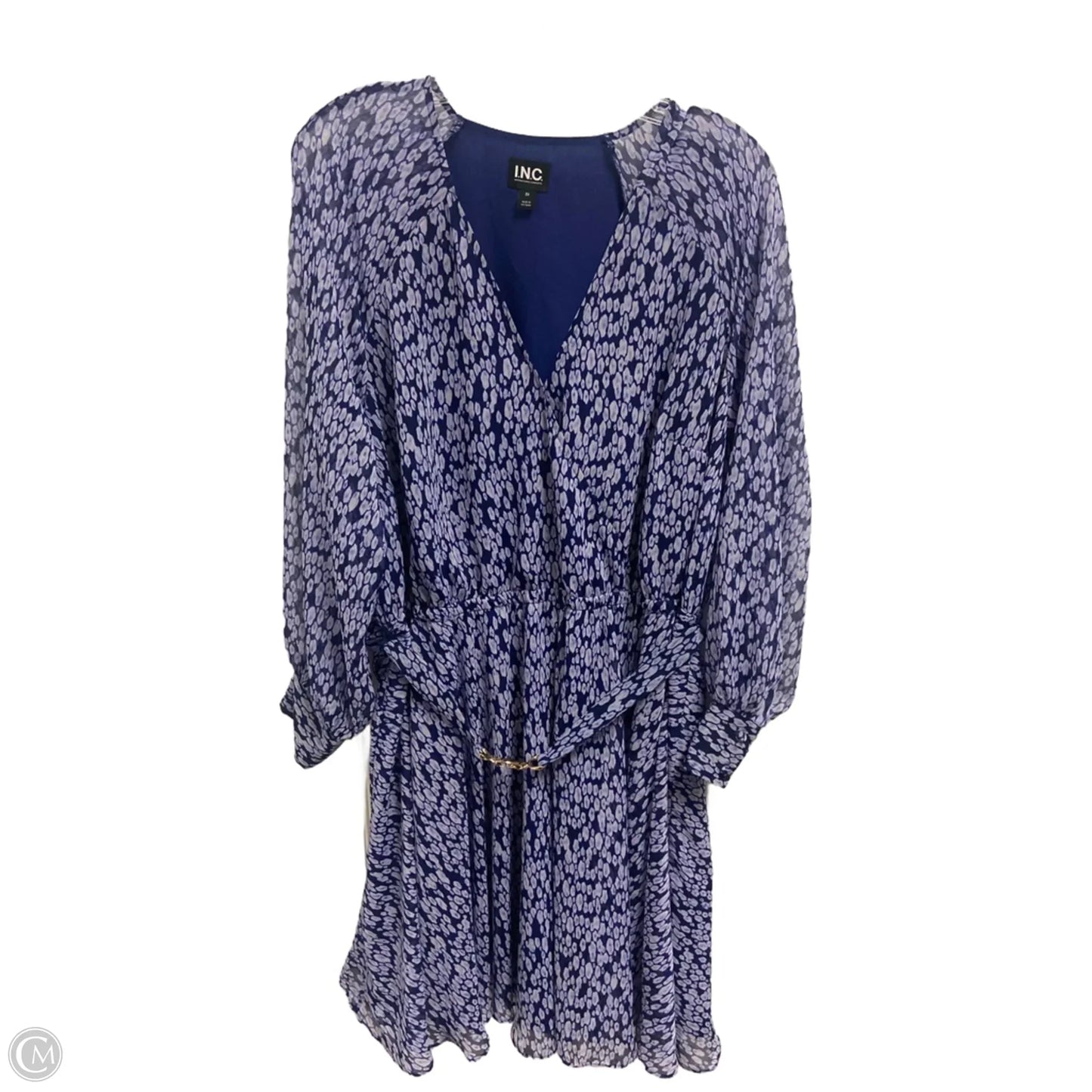 Dress Work By Inc In Blue, Size: 2x