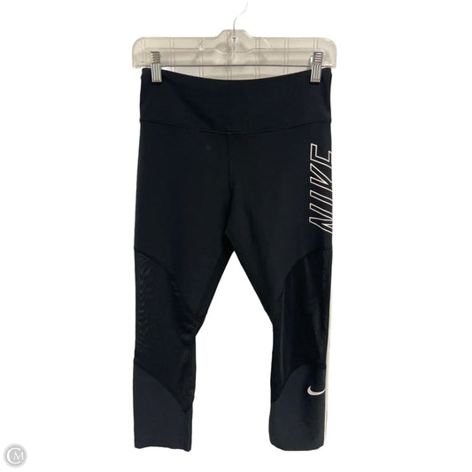 Athletic Leggings Capris By Nike In Black, Size: M