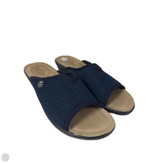 Sandals Heels Wedge By Cmc In Navy, Size: 7.5