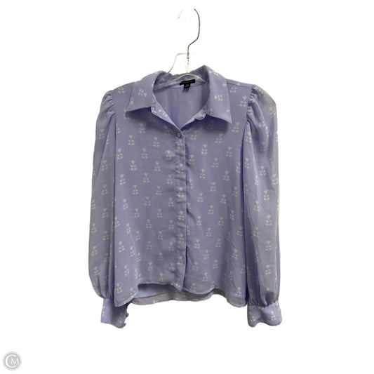 Top Long Sleeve By Ann Taylor In Blue, Size: Xsp