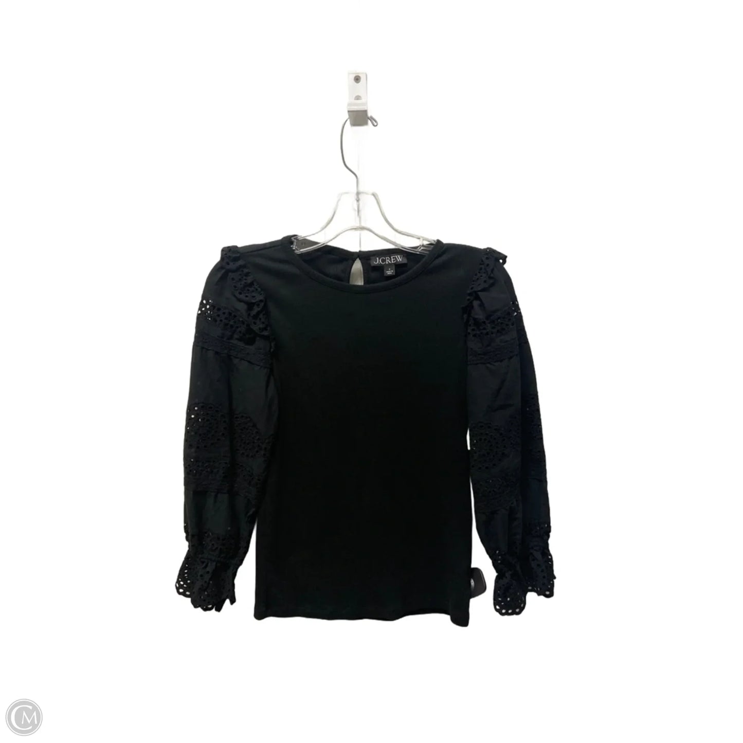 Top Long Sleeve By J. Crew In Black, Size: S