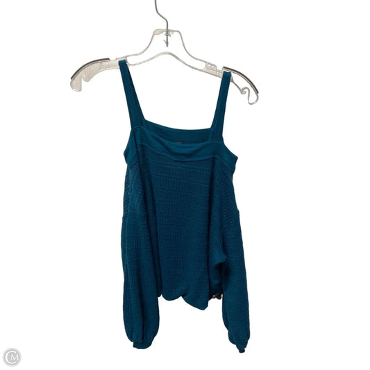 Sweater By Free People In Teal, Size: Sp