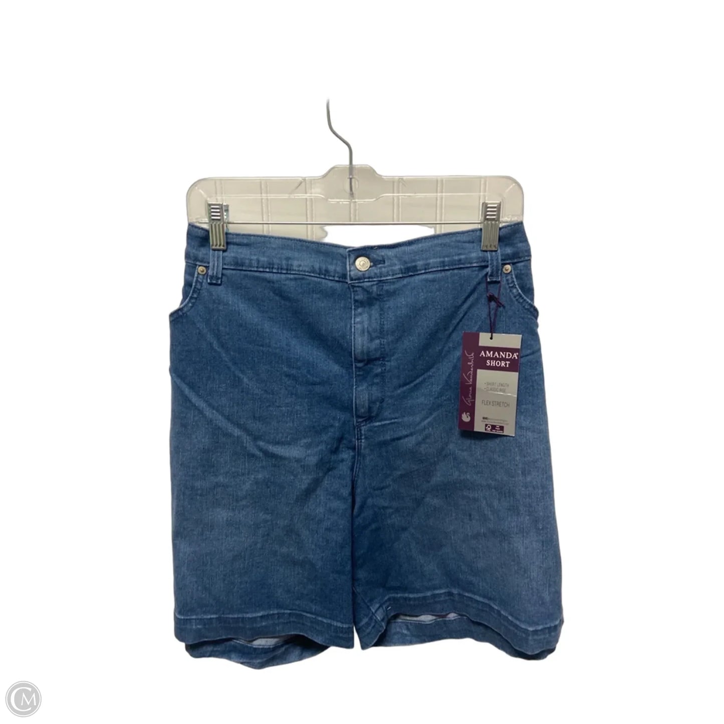 Shorts By Gloria Vanderbilt In Blue Denim, Size: 24