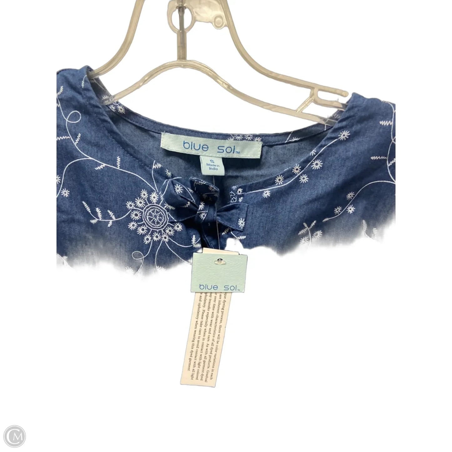 Top Long Sleeve By Blue Sol In Blue, Size: S