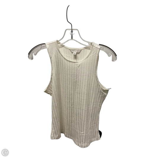 Top Sleeveless Basic By Banana Republic In Cream, Size: S
