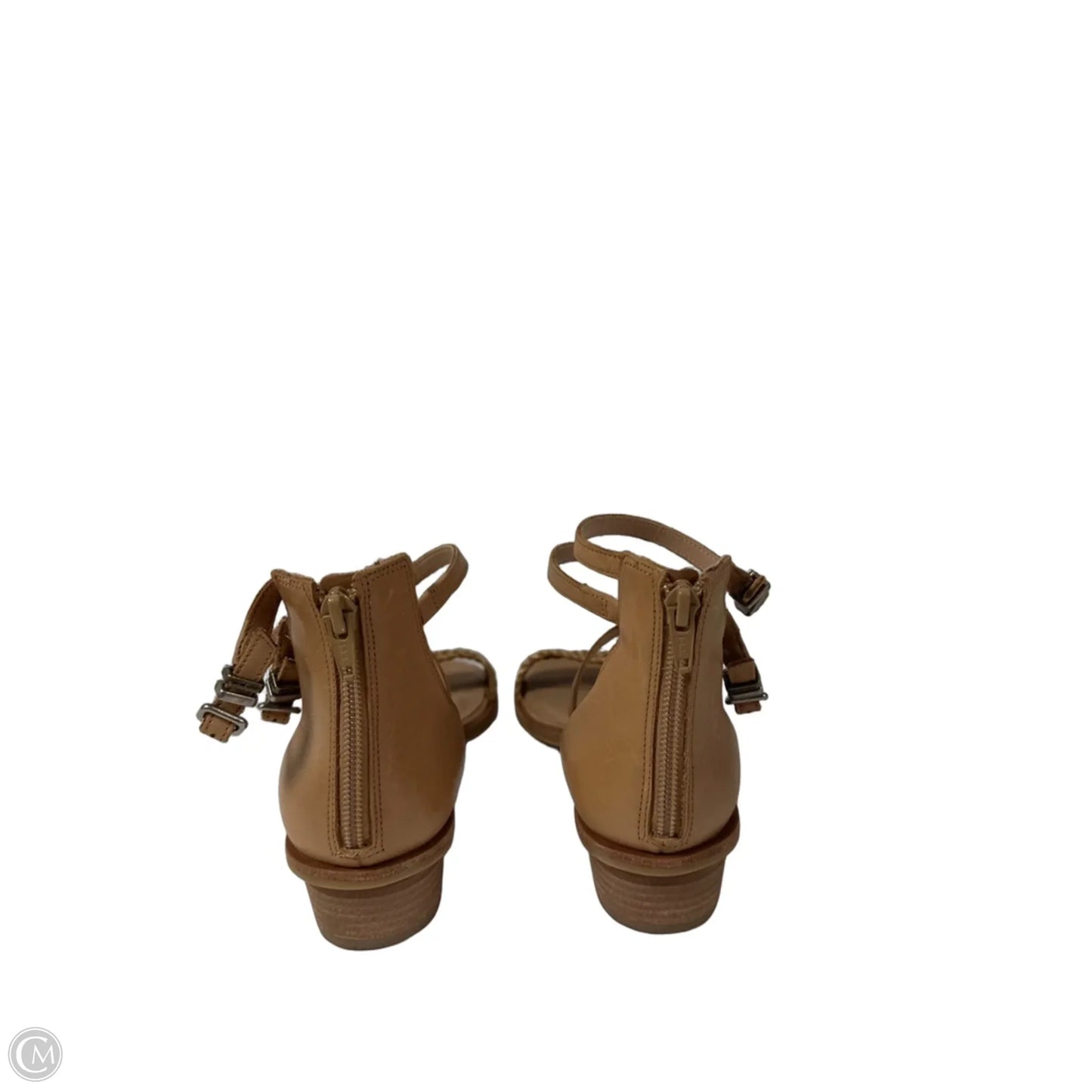 Sandals Heels Block By Lucky Brand In Tan, Size: 9