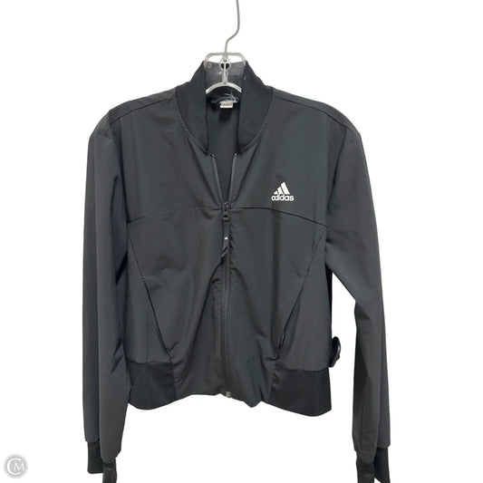 Athletic Jacket By Adidas In Black, Size: S